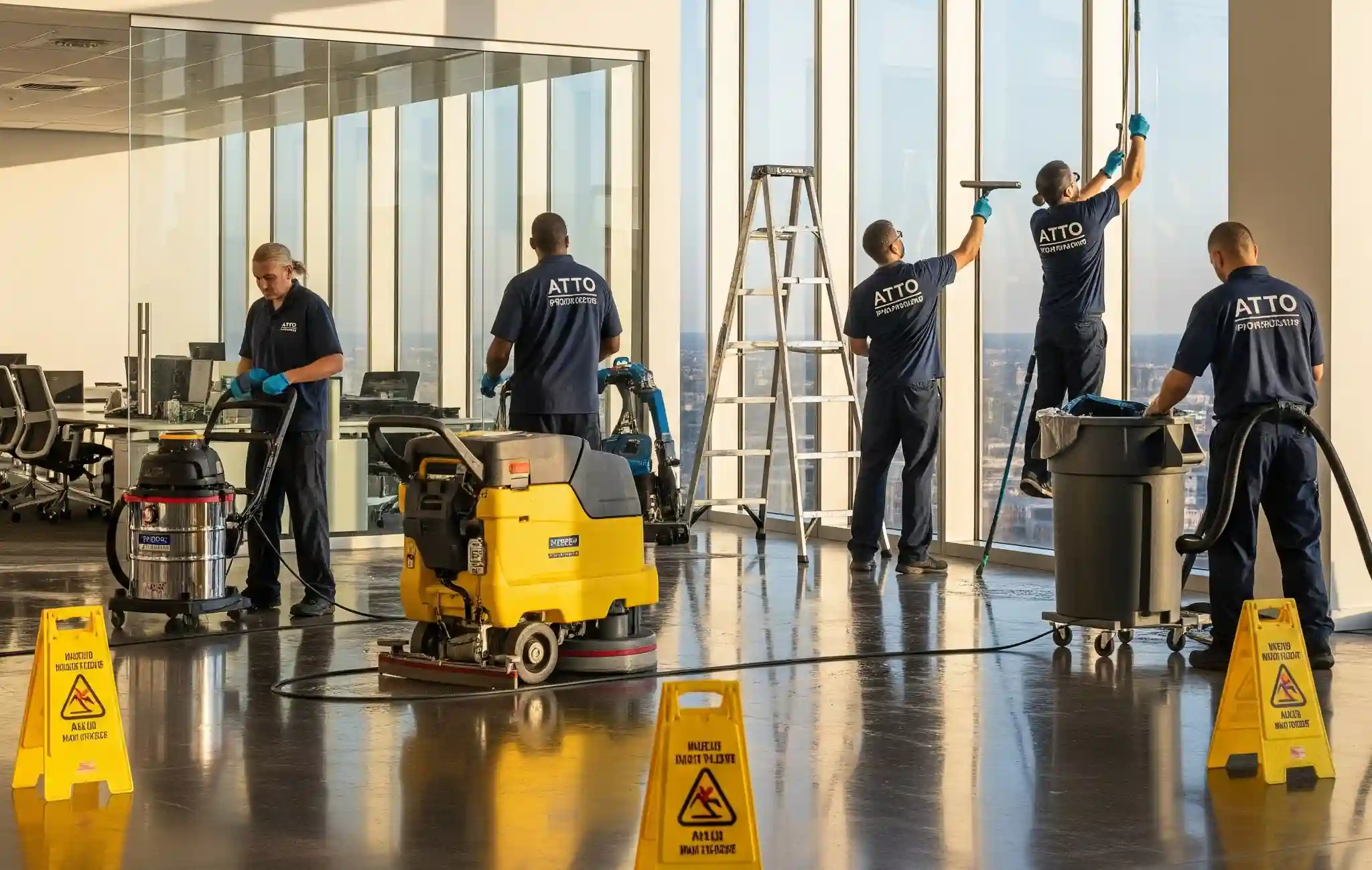 how to deep clean with commercial cleaning